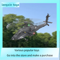 Yxznrc Yuxiang F11s Apache RC Helicopter Model Remote Control Armed Simulation Drone Toy Realistic Gift for Boys Birthday