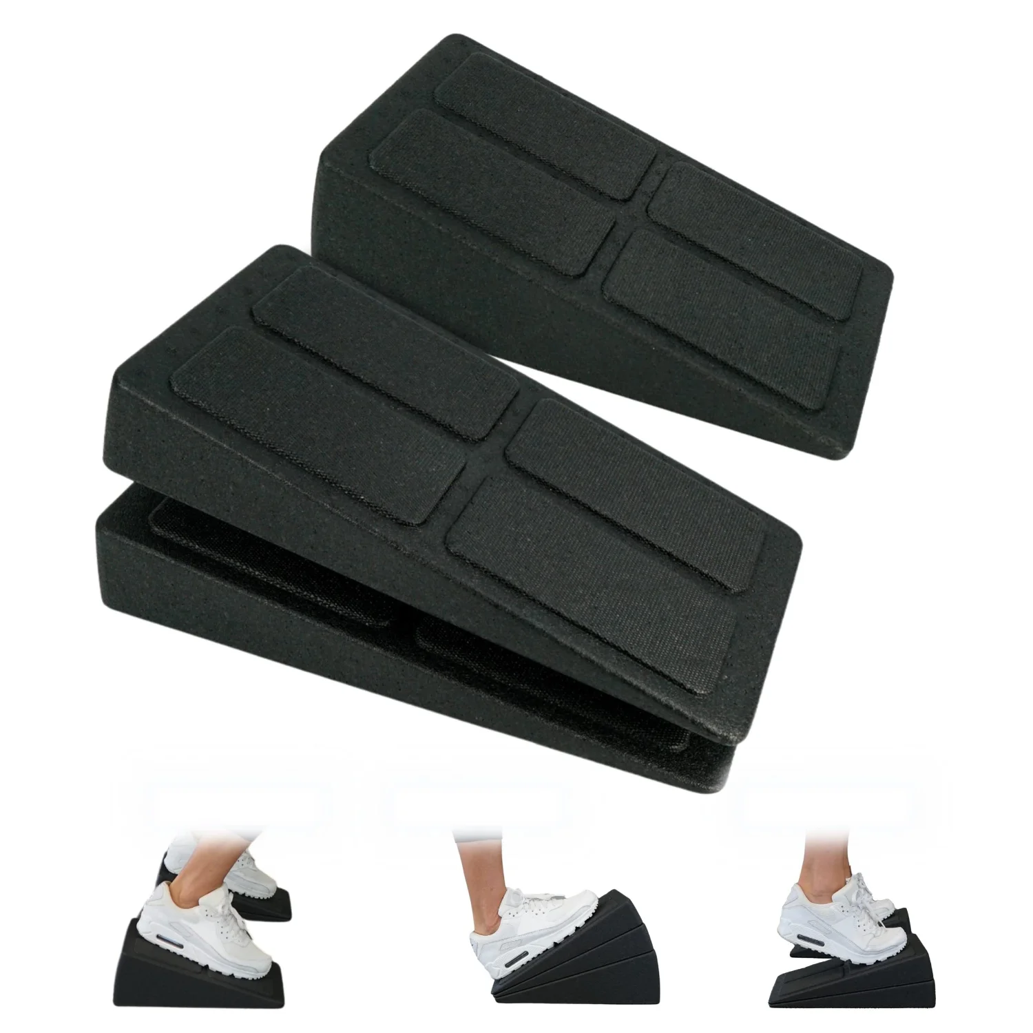 3pcs Adjustable Non-Slip Squat Wedge Block for Calf Stretching and Yoga Rehabilitation Exercises Slant board Lung exerciser Abs