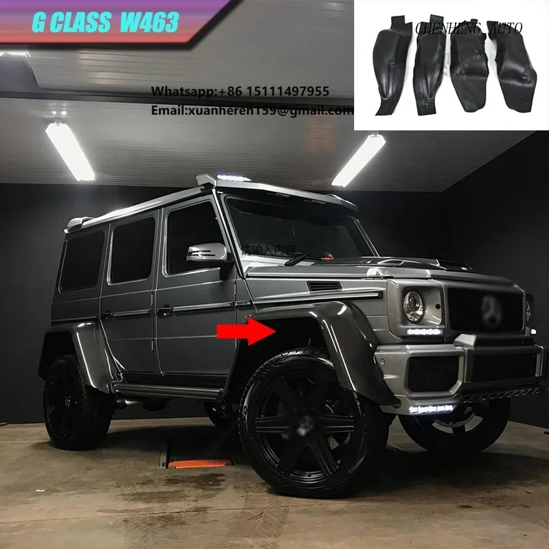 G Class W463 Before 2018y for G63 G65 G500 G550 G350D 4*4 WIde Over Fender Lining Arch Fender Flares Linings Wheel Arches