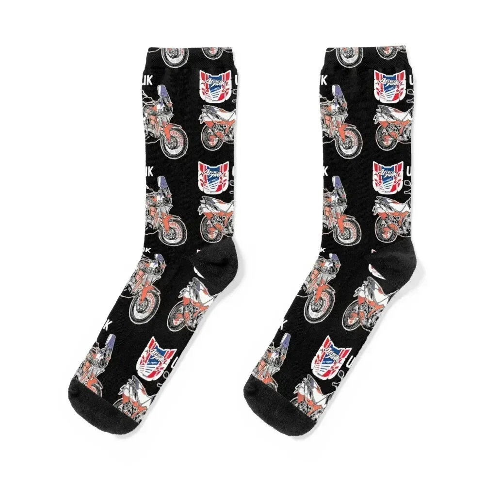 

Africa Twin UK Socks floor Thermal man winter christmas gifts shoes Socks Men Women's