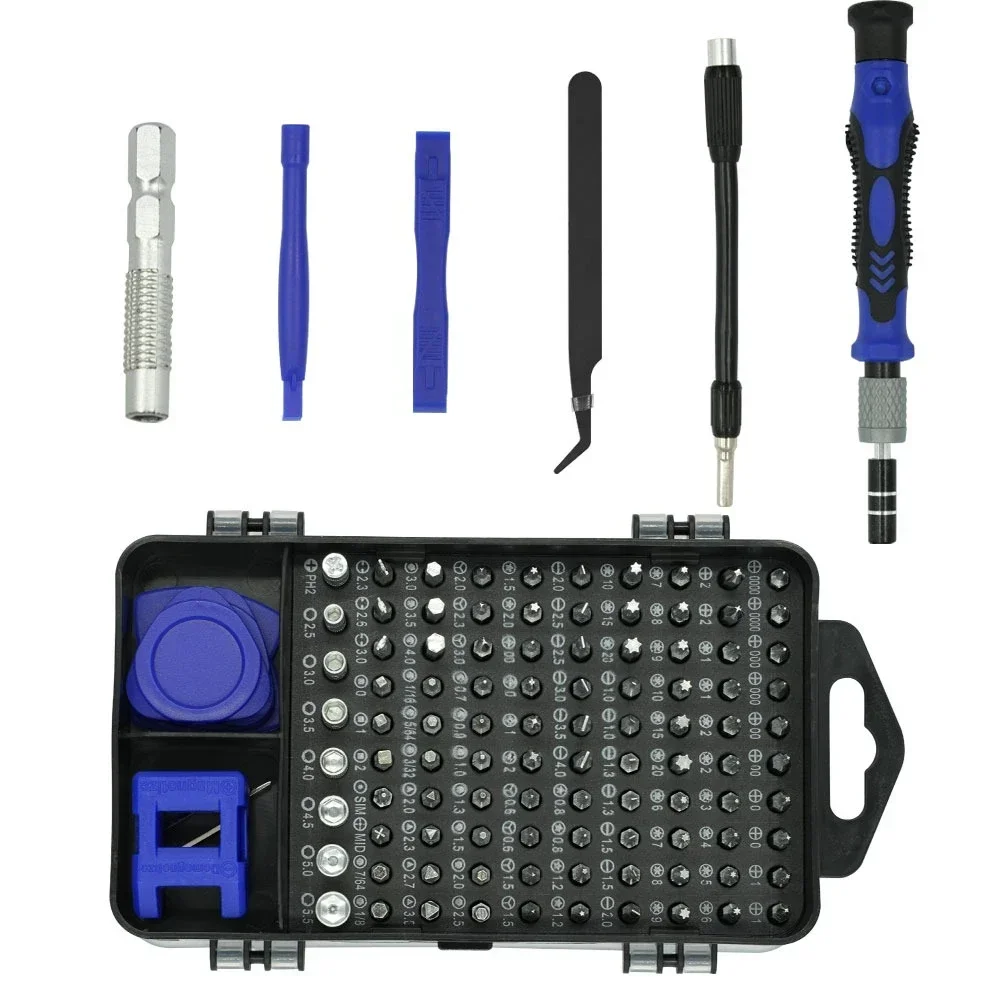 115 in 1 Magnetic Precision Screwdriver Set - Complete Repair Hand Tool Kit for Computer Laptop Phone and Electronic Devices