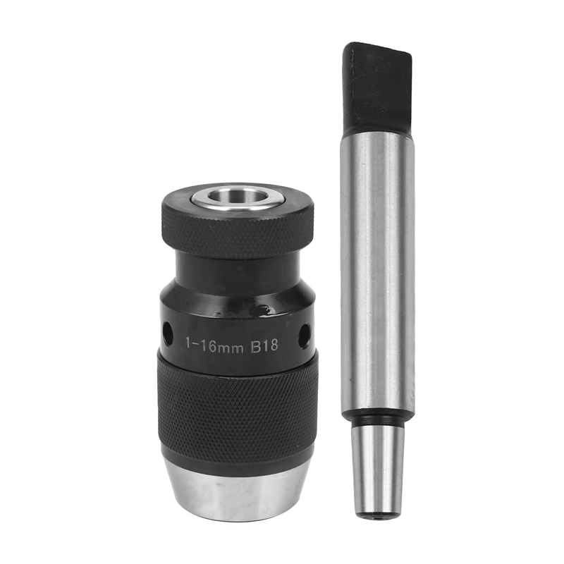 ABGG-Self Tighten Keyless Drill Chuck Shank Morse Taper 1-16Mm MT3 B18 Light-Duty Hand Tightening Drill Chuck