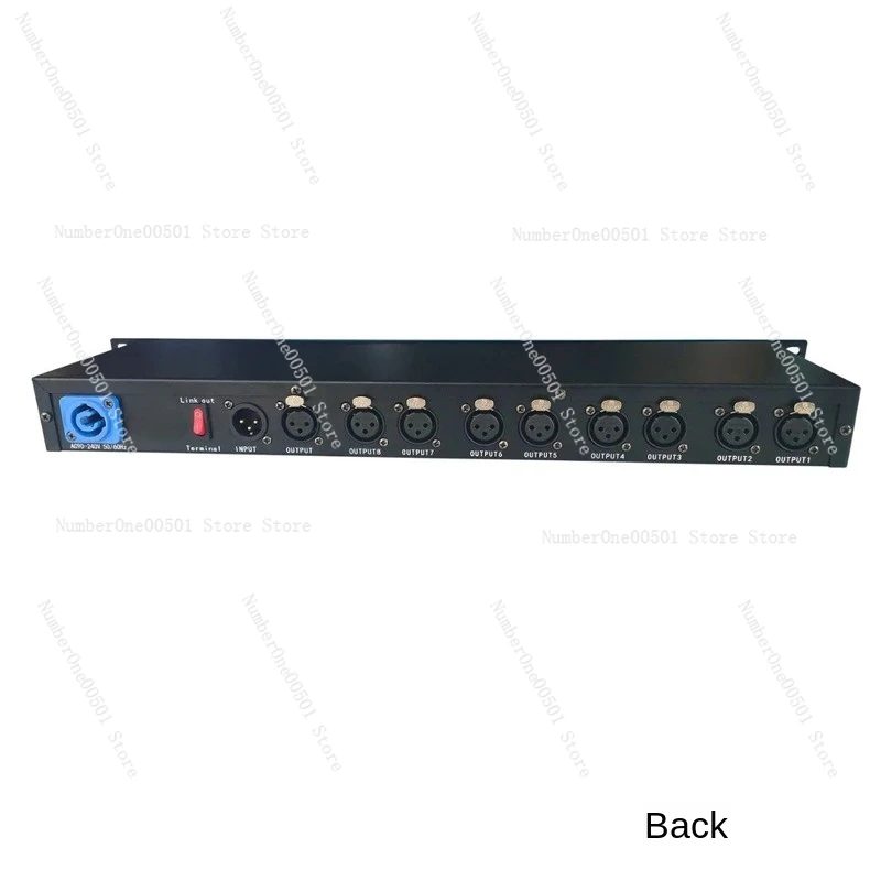 

CA8802G stage lighting DMX8 channel signal amplifier photoelectric isolation rear digital signal divider