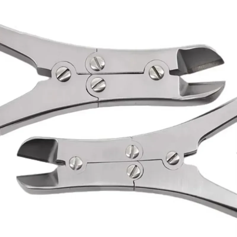 Double Joint Wire Scissors Beveled Pliers Alloy Stainless Steel Blade Cable Cutting Hand Tool