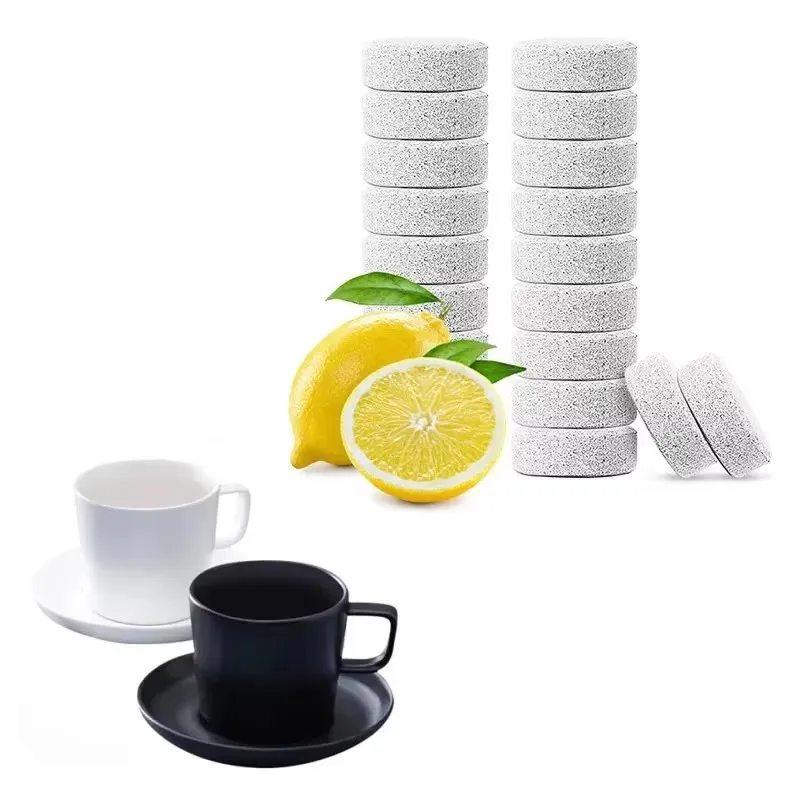 5/10/20/30pcs Coffee Machine Cleaning Tablet Effervescent Tablet Descaling Agent All-Purpose Cleaner Home Cleaner Tool