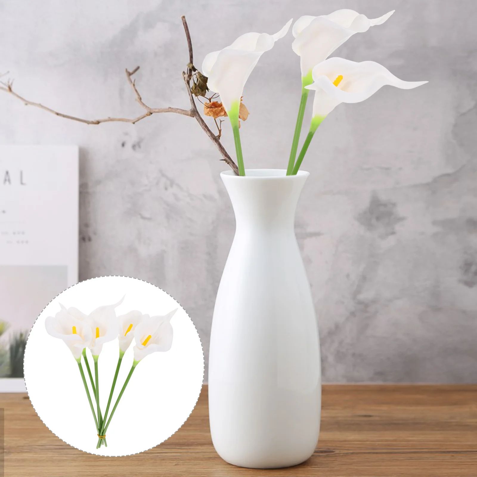 

5Pcs Mini Artificial Flowers Plastic Simulation Lifelike Fake Bouquets Wedding Home Decor DIY Flower Arrangement
