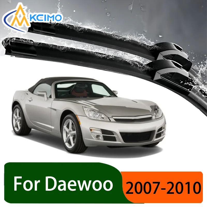 

Silent Black Front Wiper Blades Set for Daewoo G2X 2007–2010 2008 2009 Auto Windscreen Windshield Window Wiper Accessories