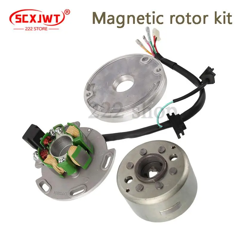 

Suitable for motorcycle 150cc horizontal engine coil, stator, rotor, oil seal plate accessories