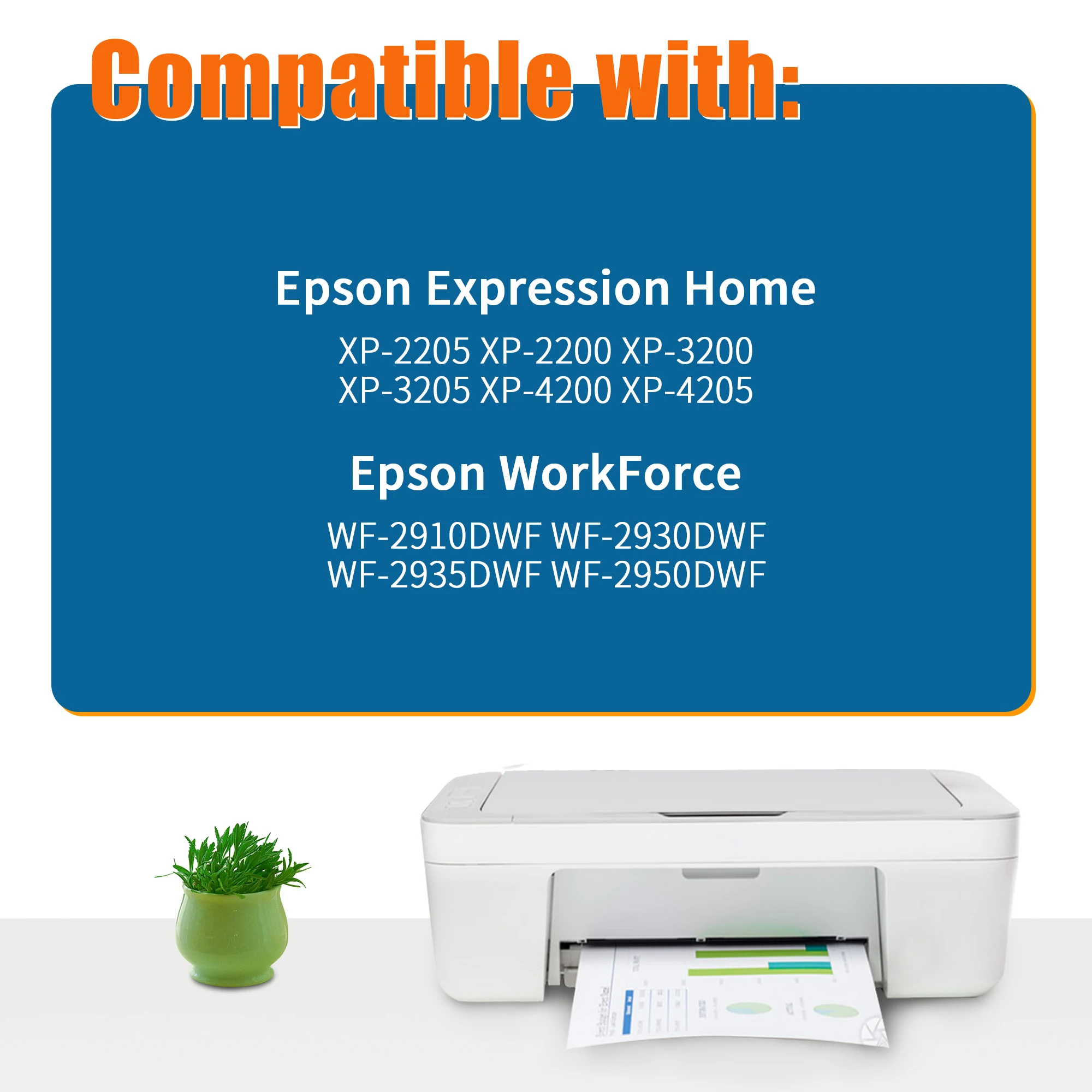 خراطيش طابعة Jhaan 604XL متوافقة مع خراطيش Epson 604 604XL للتعبير المنزلي XP-4200 XP-3200 XP-3205 XP-2200