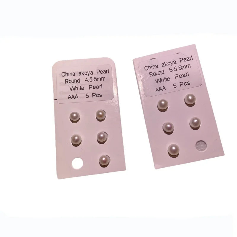 3a china akoya pérola natural de água doce pérola redonda solta contas de alta qualidade atacado disponível para fazer jóias diy brincos