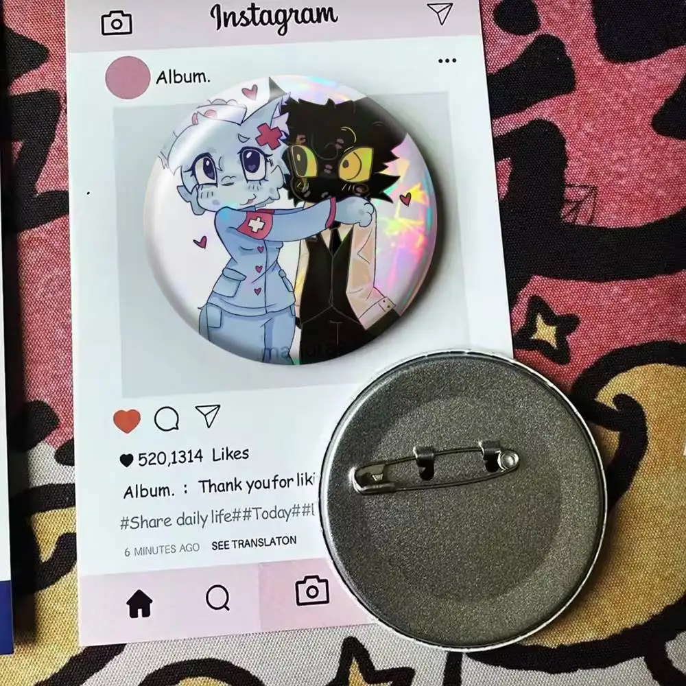 animal hospital head nurse   Badge 25 32 44 58 75 mm Round Fans Collect Friends Gifts Brooch Souvenir view 4
