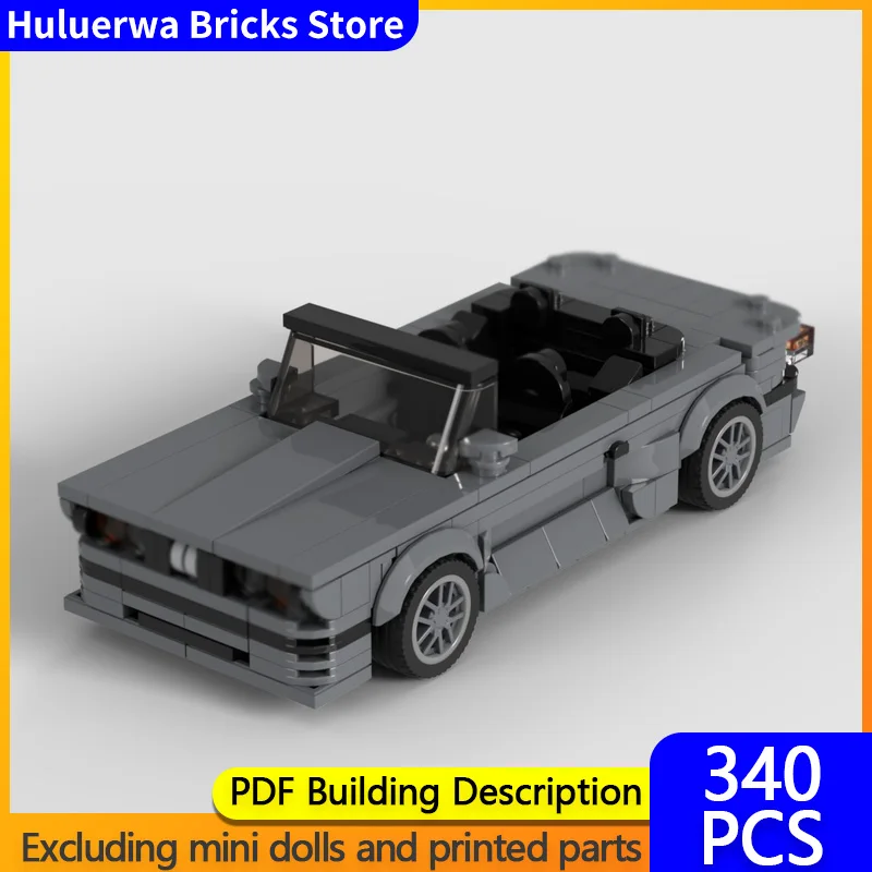 

Speed Hypercar Model MOC Building Bricks M3 E30 Convertible Hypercar Modular Technology Gifts Holiday Assemble Children Toy Suit