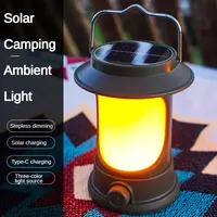 Portable Camping Lantern Rechargeable Ambient Tent Soft Light Adjustable Hanging Outdoor Waterproof Work Lamp For Fishing Hiking