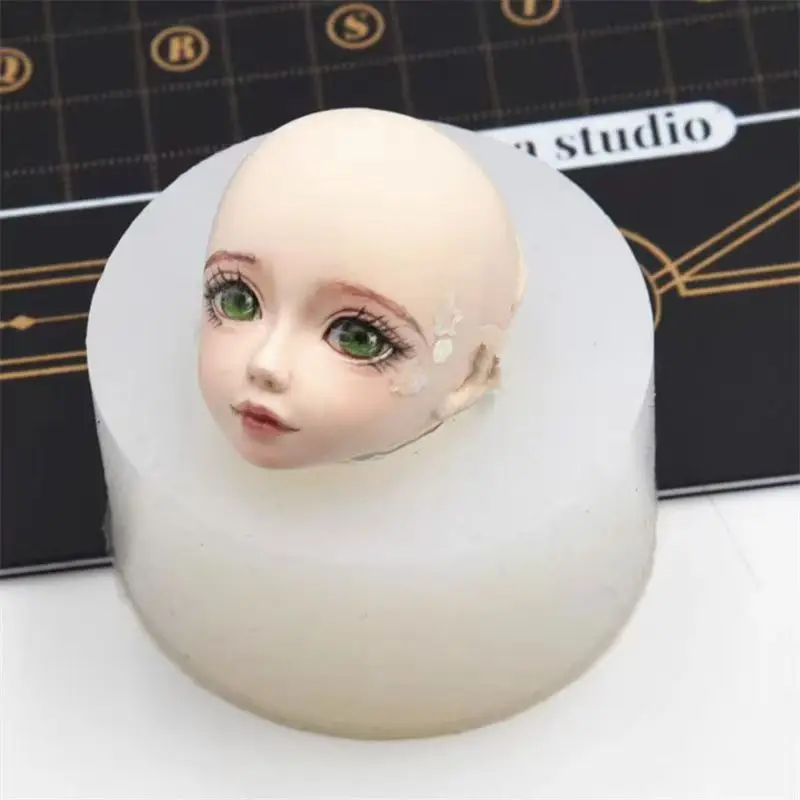 1 Pc women Face 3D Soft Clay Plasticine Mold Tools Universal Silicone Fondant Cake Pottery Handmade DIY Accessories