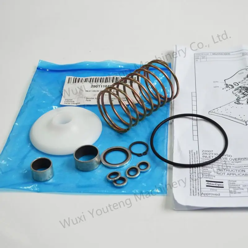 

Gold Seller Atlas Copco Compressor Part 2901110400 Inlet Valve Overhaul Kit Metal Service Kit