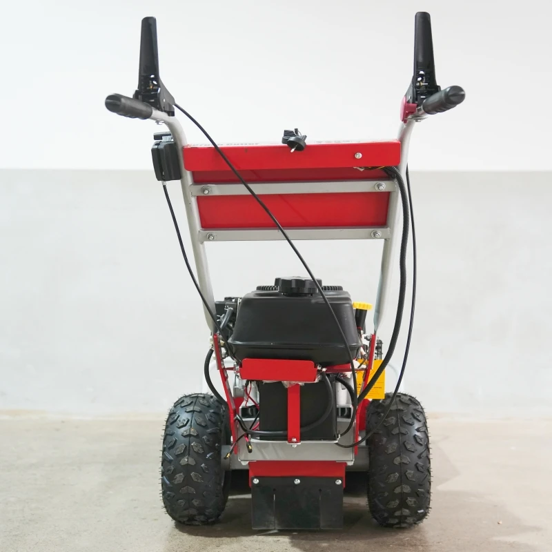 Landscaping Professional Walk-behind Brush Cutter High Fuel Efficiency Diameter  Wheeled String Trimmer Brush Clearing Machine