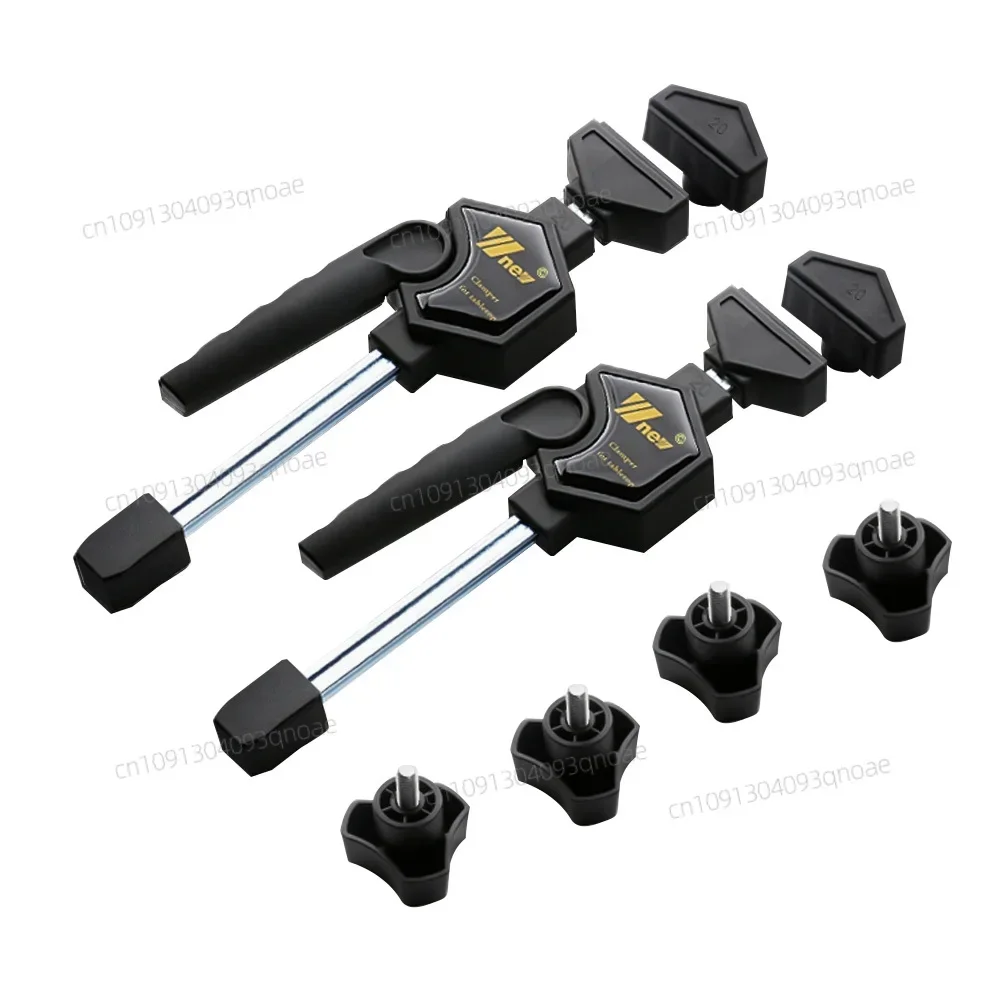 

NEW2Pcs MFT Table Clamp Quick Ratchet Release Adjustable Woodworking Fast Fixed Clip Fixture Kit