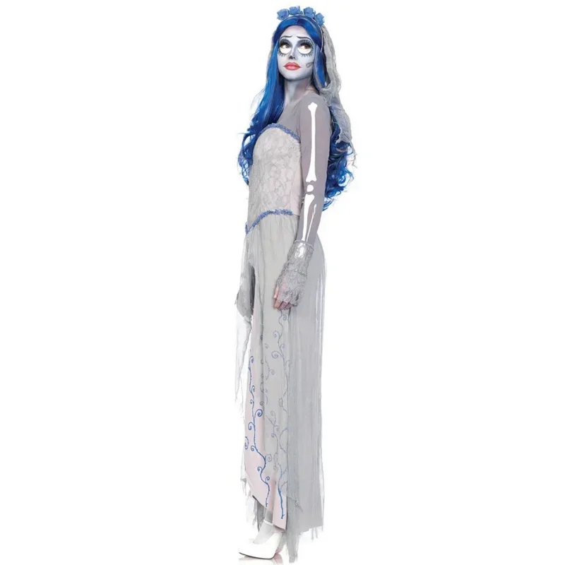 2025 Nuovo Vestito per il Femminile Del Partito di Cosplay Diavolo Cadavere Sposa Costumi di Halloween Donne Spaventoso Vampiro Costume Vestiti Wit X157