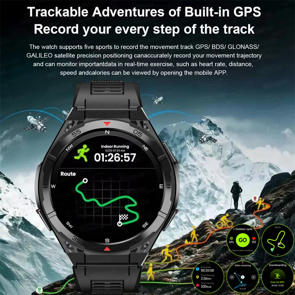 New Outdoor Smart Watch GPS Track 1.43