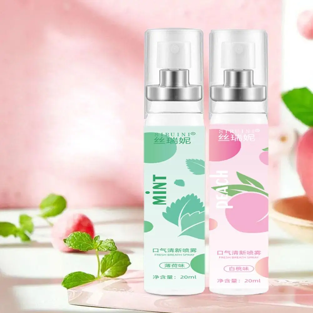 Fresh Breath Spray Oral Spray Remove Bad Breath Long-lasting Peach/Mint Kissing Mouth Spray Cleaning Spray Освежитель Для Рта