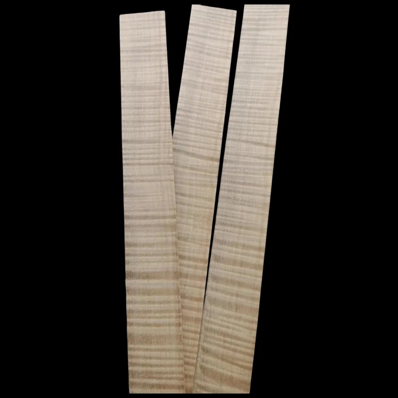 3pcs Less or Best Flames Violin Rib Blanks,Maple wood Great Flamed Violin Side wood 400mm In Long