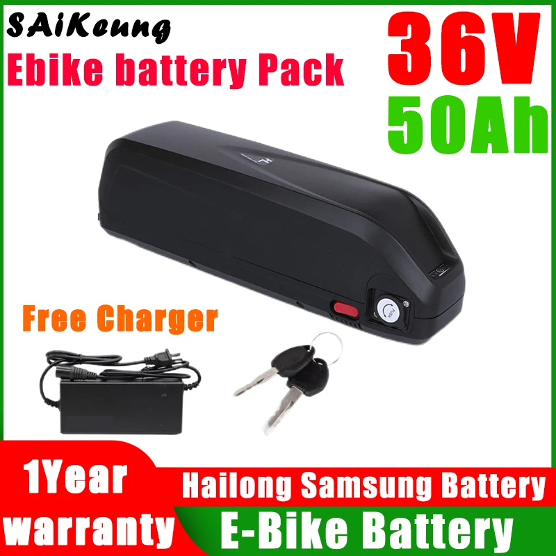 

Electric Bike Hailong batteries 36V 20Ah 16ah 30ah 40ah 50ah Batterie Velo Bateria Para Bicicleta Electrica 500W Lithium Battery