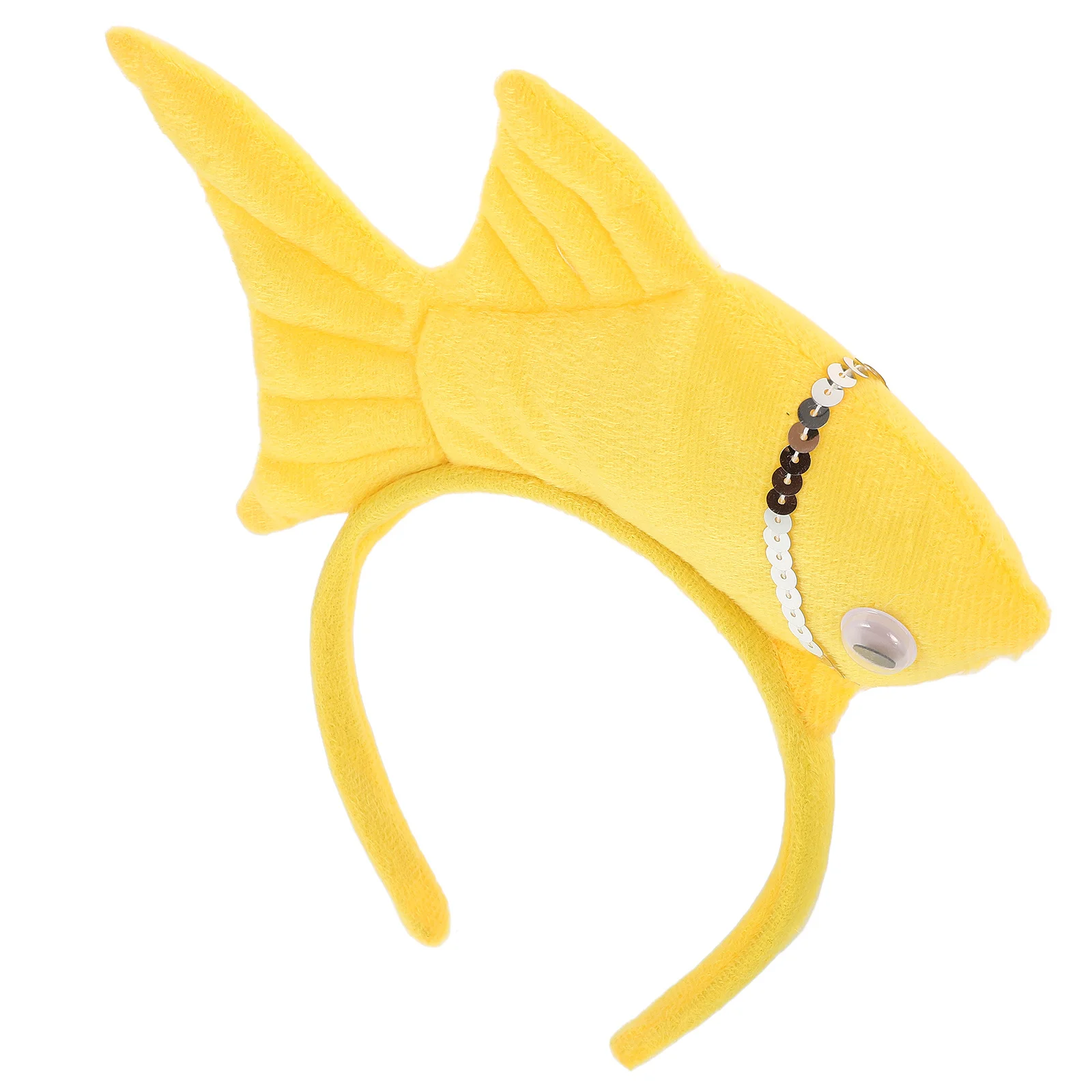 غطاء رأس على شكل سمكة ذهبية للأطفال مصنوع من مادة سميكة وآمنة على شكل حيوانات لحفلات الهالوين وأعياد الميلاد والمناسبات والمهرجانات للجنسين