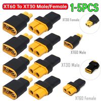 1-5PCS XT60H Male Female Bullet Connectors Plugs Plastic Parallel Adapter XT60 To XT30 Parallel Connector RC Parts Plug Converte