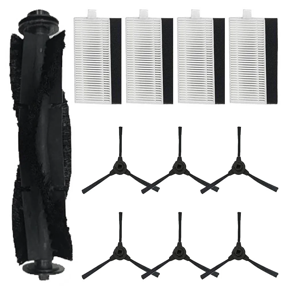 11pcs/set Main Brush Side Brush Kit For IHome Nova S1 Pro IHRVS1PRO-3BLK For Halo For Orbita Pro Robot Vacuum Cleaner Parts