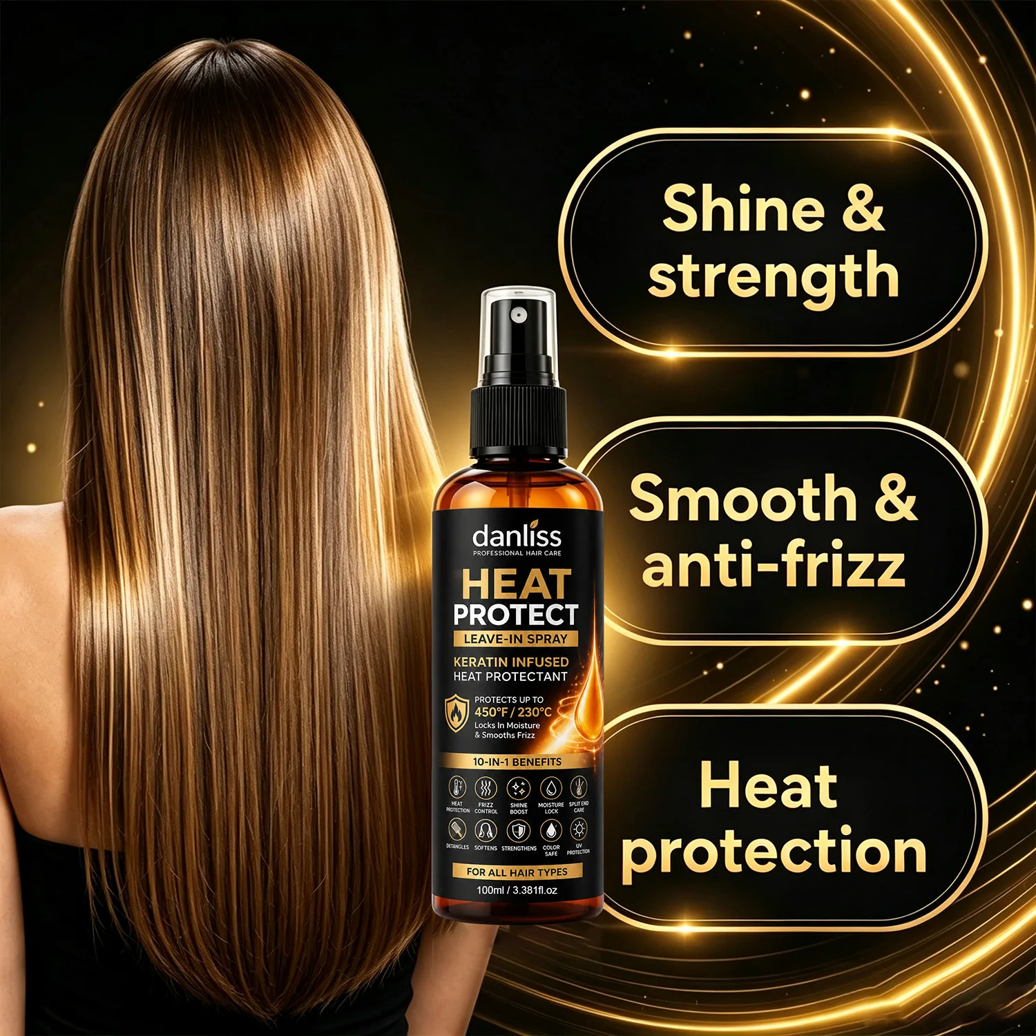 Keratin Heat Protect Leave-In - Hair Care Heat Protectant review and price