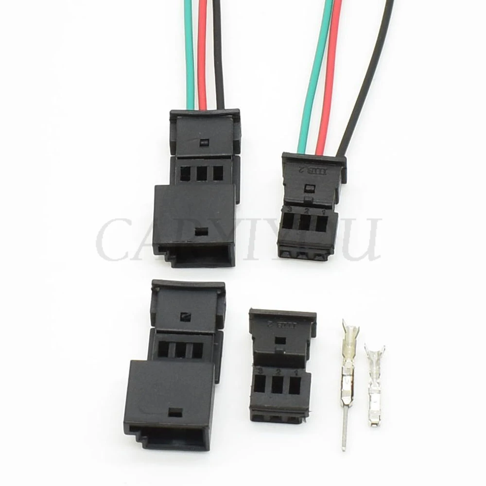 1 Set 3 Pin Auto Stereo Connector Car Speaker Plug Treble Rain Sensor Socket For VW BMW 1718346-1 1-968700-1 1355620-1