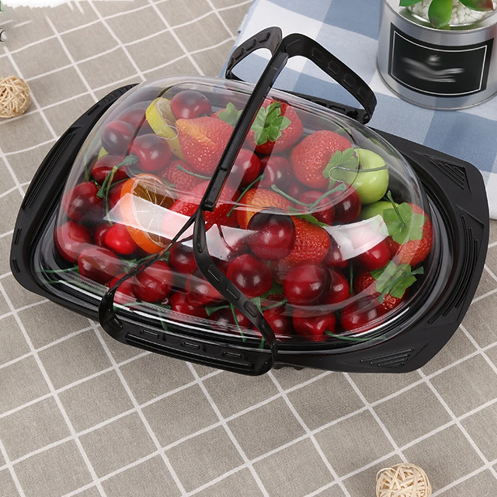 

5 PCS Handle Packaging Box Meal Prep Containers Food Handheld Roasted Turkey Sushi