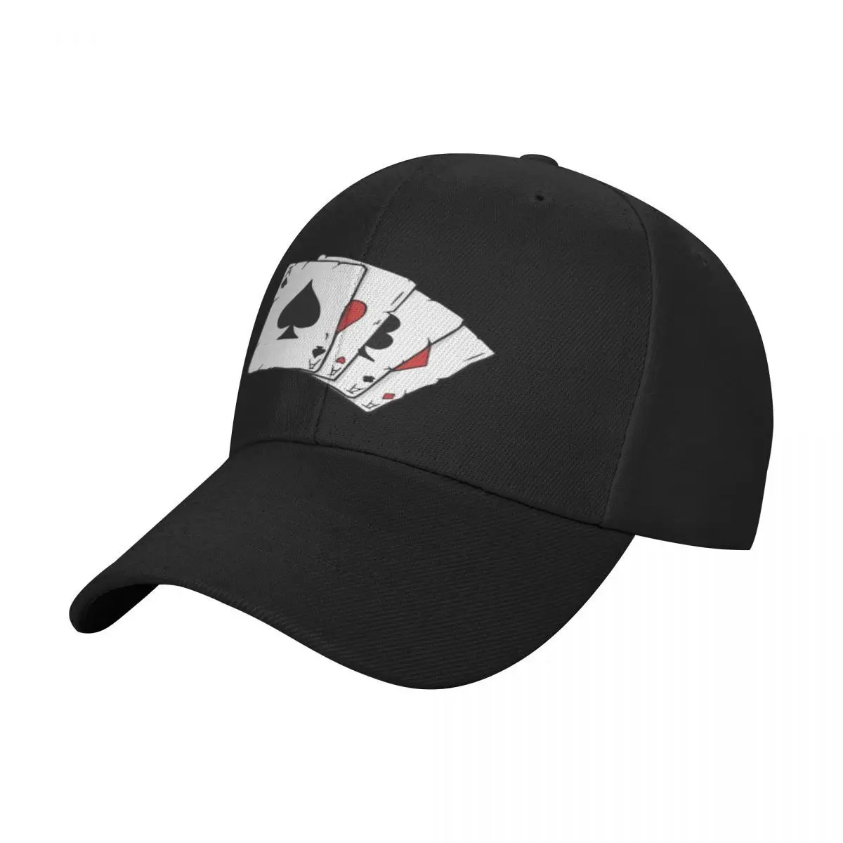 Topi Pria 2619 Logo kartu bermain, topi musim panas untuk pria, topi bisbol