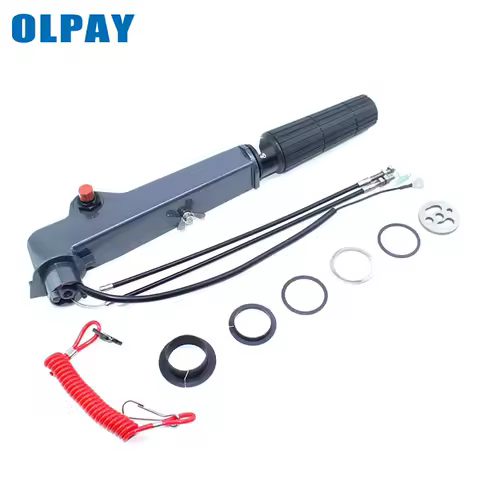 63V-42111-01-4D Handle Steering Assy with Cable For Yamaha 9.9HP 15HP 13.5HP F6 F8 F9.9 Outboard Engine 63V-W0084-00