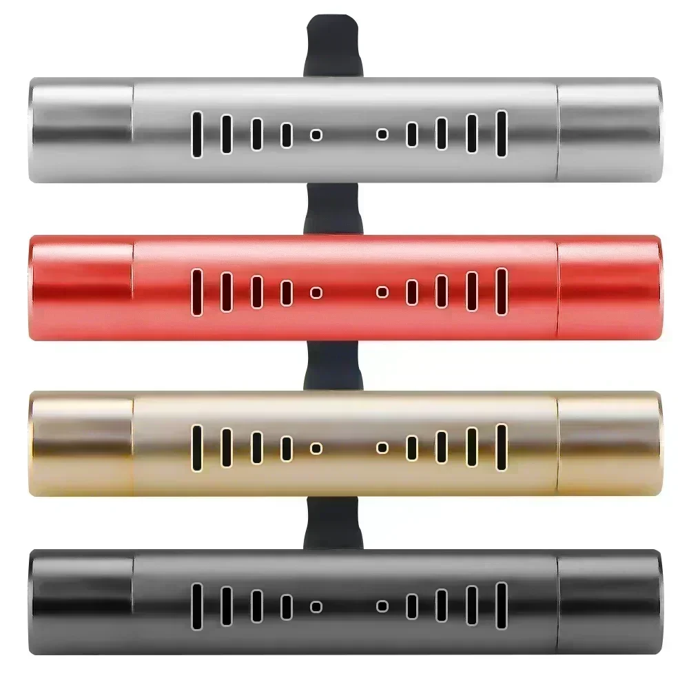 

Car Fragrance Custom Vent Clip Cylindrical Essential Oil Car Diffuser Vent Clip with Refill Sticks for Auto Office Kitchen