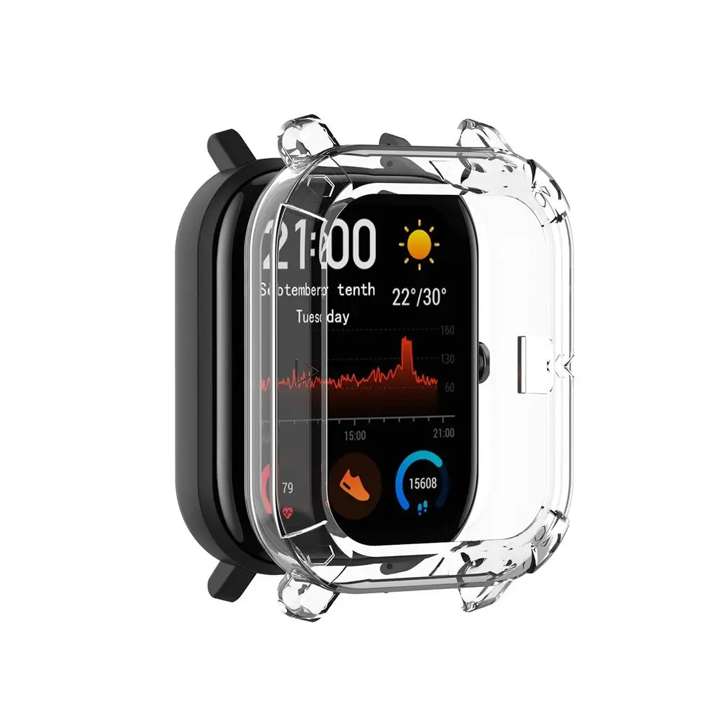 Intelligent Bracelet Silicone Screen Protector Slim Shockproof Case for Amazfit GTS Watch Protection