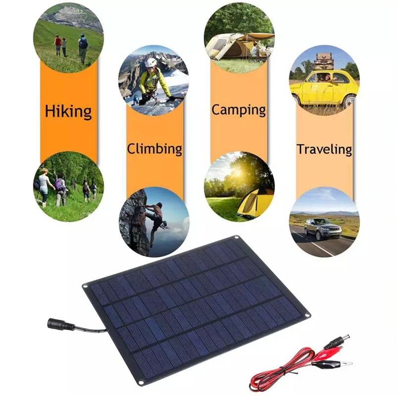 30W 18V Solar Panel with 20A Controller Portable Solar Cell Power Bank For Outdoor Phone Charging Camping Mobile Power Supplies