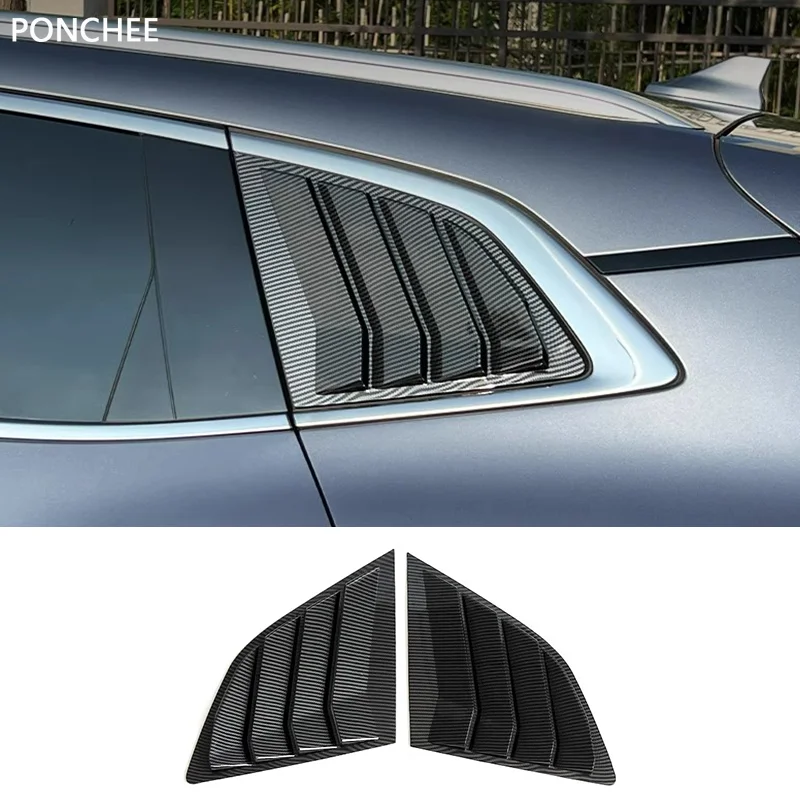 

Для BYD Seal U Dm-i Song Plus Ev 2023-2024 Автомобильные задние треугольные жалюзи Задние треугольные жалюзи Блестящая отделка Автомобильные правая отделка