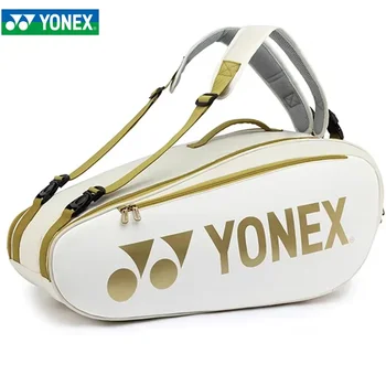 YONEX 인체 공학적 디자인 테니스 배낭, PU 라켓, 배드민턴 가방, 훈련 장비, 최대 12 개  Best5