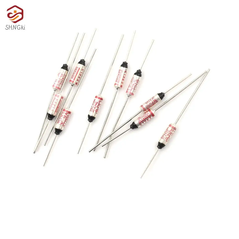 10Pcs SF214E SEFUSE Cutoffs for NEC Thermal Fuse 216 C 216 Degree 10A 250V Celsius Circuit Cut Off Thermal Fuse Thermal Cutoffs