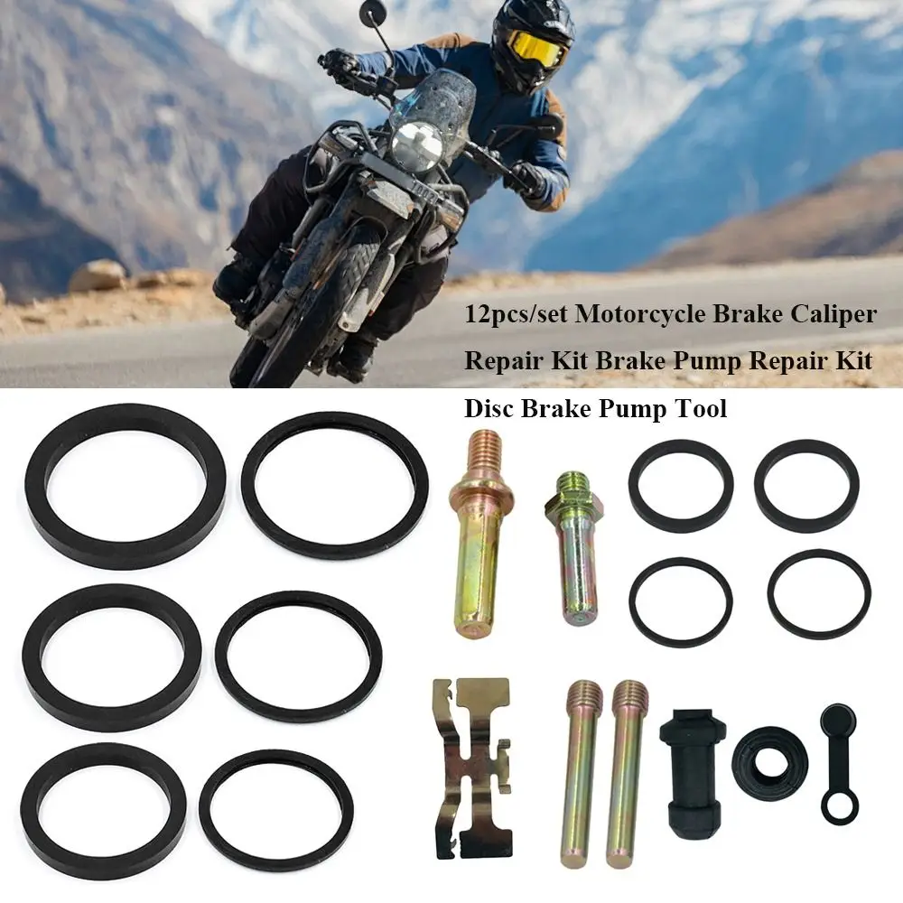 

12pcs/set New Bike Repair Motorcycle Brake Caliper Tool Parts Brake Pump Repair Cycling Accessories