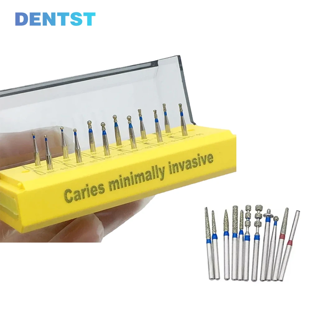 

Стоматологические алмазные боры для подготовки и полировки керамических и фарфоровых виниров, набор высокоскоростных насадок для точной контурной обработки