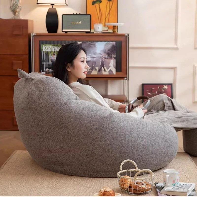 Sofás con bolsa de frijol Vintage, sofás reclinables relajantes europeos, Muebles simples de gran tamaño Para La Sala, Muebles Para Sala de estar