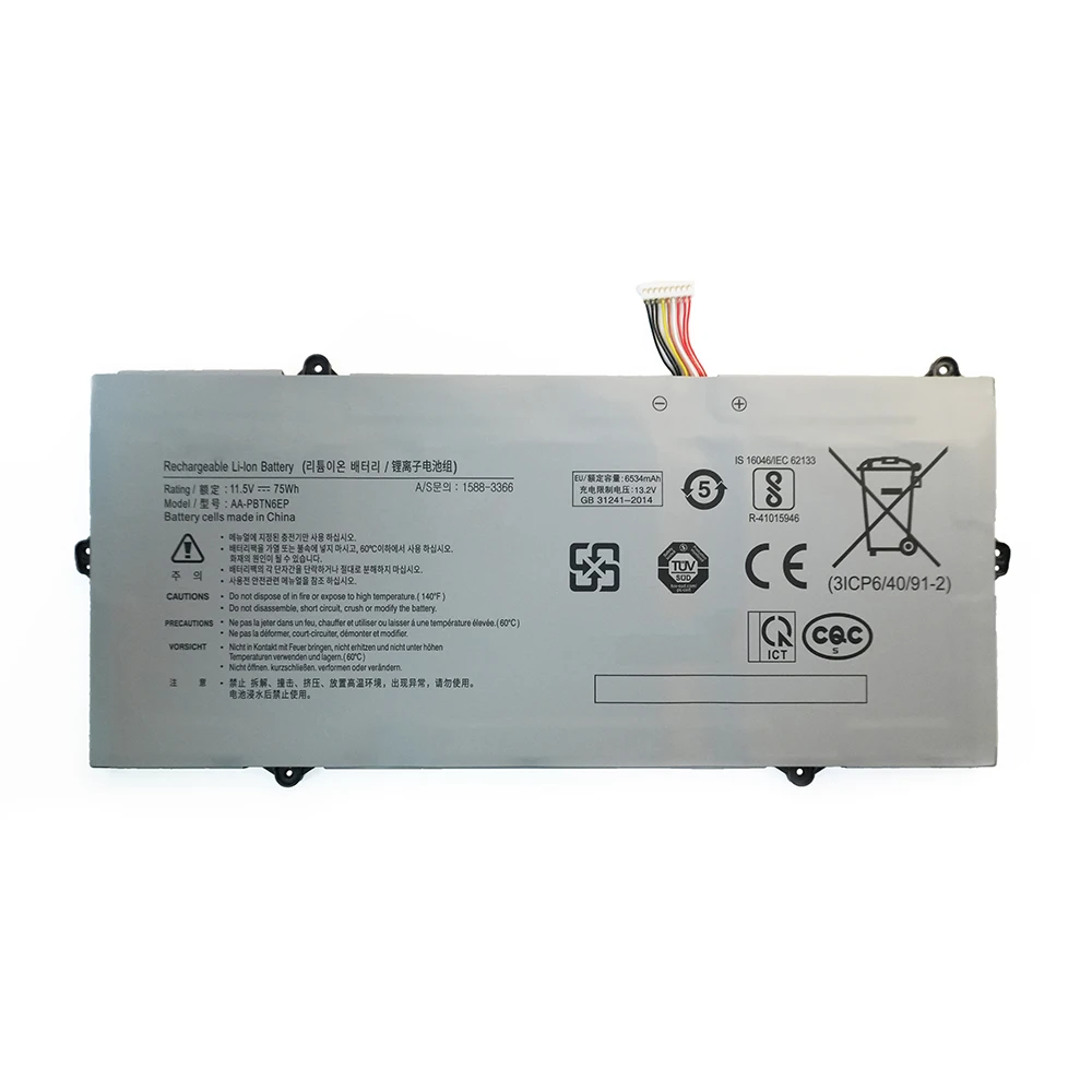 AA-PBTN6EP 75Wh 11.5V Laptop Battery For Samsung Notebook 9 NP900X5T 900X5T 900X5T-X78L X02 NP900X5T-X01US