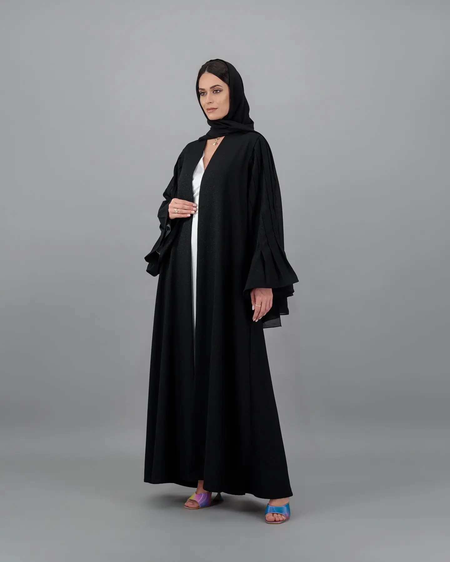 Customized Formal Jersey Evening Dresses Temperament V-Neck Long Sleeves Bespoke Occasion Gowns Custom Size Celebrity Gowns