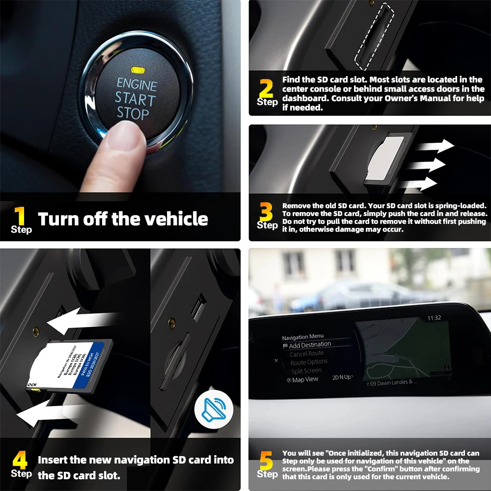GPS-Zubehör Europa-Karte DV V26 Version 2026-2027 Navigations-SD-Karte für VW Arteon Golf Passat Touran Discover Pro Sat Navi – Detail 7