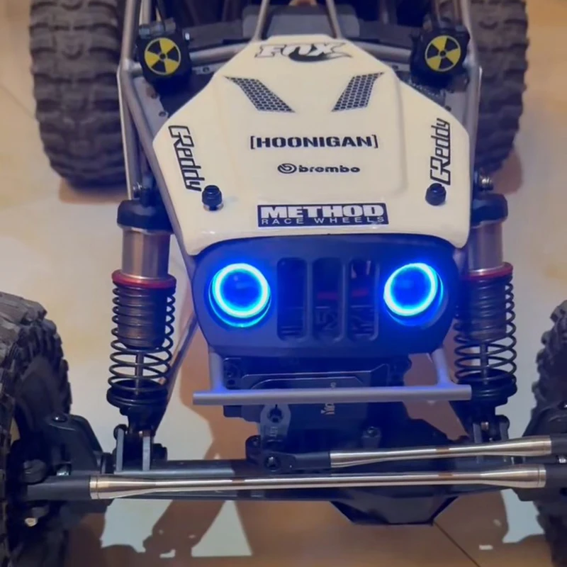 

Angel Eye Headlight Tube Frame Front Face Can Change Color High Brightness for 1/10 RC Crawler Car Traxxas Easy To Control 4061