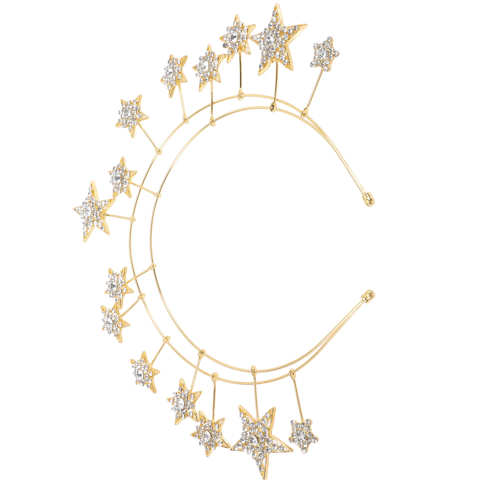 

Diamond Headband Bridal Headwear Wedding Headpiece for Bride Star Costume Eyes Crown Alloy Holiday Headbands Women