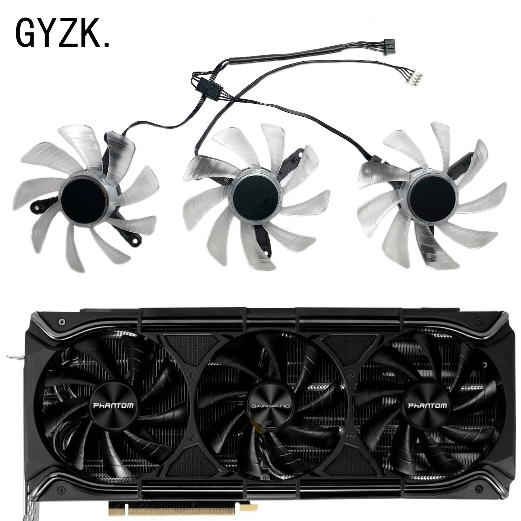 New For GAINWARD GeForce RTX3070 3080 3080ti 3090 fantom + OC Graphics Card Replacement Fan