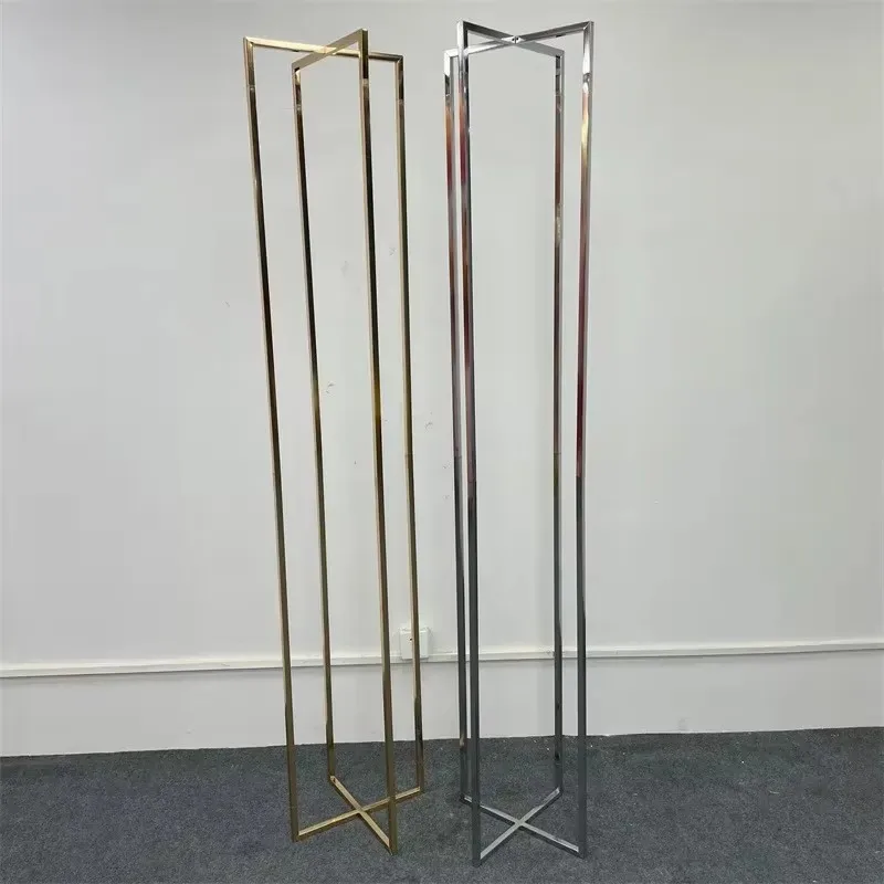 2 Stück glänzend vergoldeter rechteckiger Hochzeitsbogenständer für Hochzeitszeremonie-HintergrunddekorationShop1105776296 Store – Detail 7